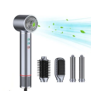 high speed hot air brush with 4 attachments
