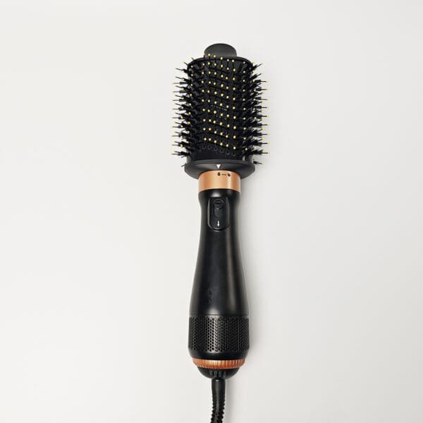 black roller hair dryer brush